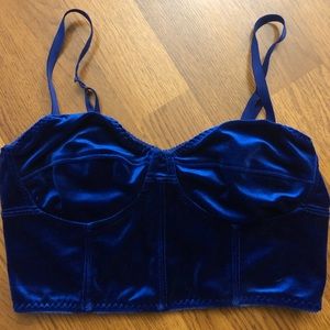 💕soft blue bustier style bralette